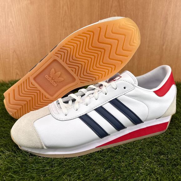 adidas Other - adidas Country 2 White Night Indigo Scarlet Shoes IG4546 Men's Size 11.5